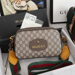 NWT Gucci Neo Vintage GG Supreme Messenger Bag